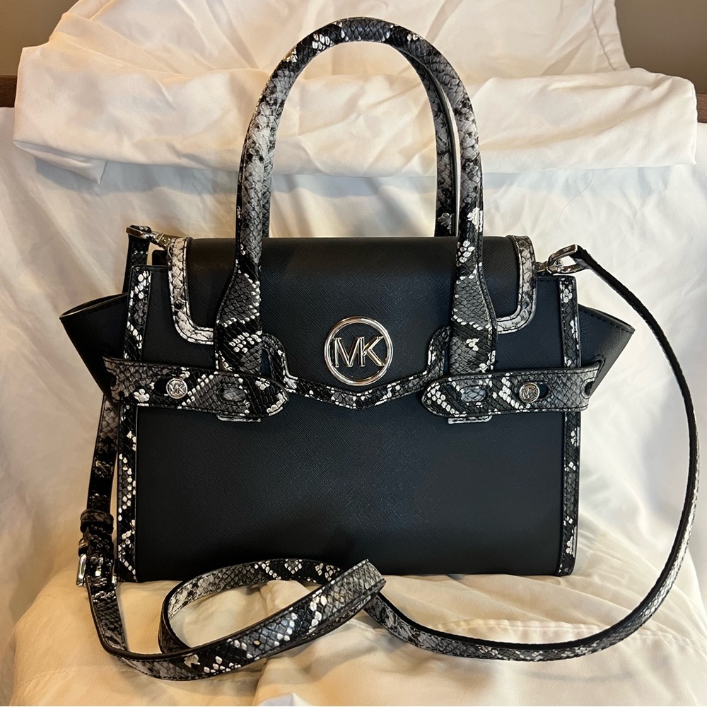 Michael Kors Black and Gray snakeskin Women's Bag